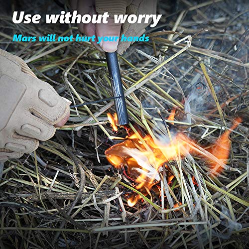 Iniciador de Fuego, fácil agarre Piedra Pedernal de Magnesio , Barra de Arranque de magnesio, para acampar al aire libre vivir la supervivencia viajar viajar acampar senderismo