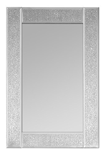 Innova M06896 Ascot Espejo Rectangular Vidrio centelleante, 3 x 45 cm, Color Plateado, plata