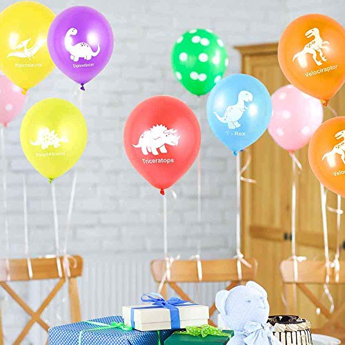 Integrity.1 30 Piezas Balloons Globos de Látex de Dinosaurio para,Dinosaur Party - Cute & Cuddly Dinosaurs Balloons,Cumpleaños Decoración Dinosaur Party Decoraciones