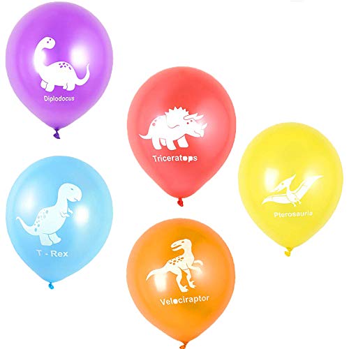 Integrity.1 30 Piezas Balloons Globos de Látex de Dinosaurio para,Dinosaur Party - Cute & Cuddly Dinosaurs Balloons,Cumpleaños Decoración Dinosaur Party Decoraciones