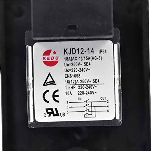 Interruptor de máquina KEDU KJD12-14 230V 3 polos para diversas máquinas herramientas