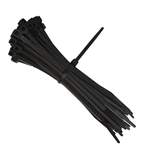 intervisio Bridas de Plastico para Cables 200mm x 2,5mm, Negro, 100 Piezas