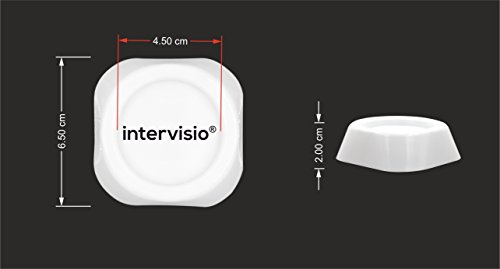 intervisio Estera antivibración para lavadoras, Antideslizante para Lavadora o Secadora, Universal de 62x60 cm, Juego de 4 amortiguadores de Vibraciones, Bases Amortiguador de oscilación