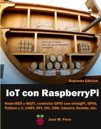 IoT con Raspberry Pi: Node-RED y MQTT, control de los GPIO con wiringPi y RPI, Python y C, UART, SPI, I2C, USB, Camara, Sonido, etc