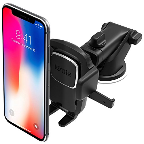 iOttie Easy One Touch 4Autohalterung für Armaturenbrett und Windschutzscheibe für iPhone XS Max R 8 Plus 10 W für Samsung Galaxy S10 E S9 S8 Plus Edge, Hinweis 9