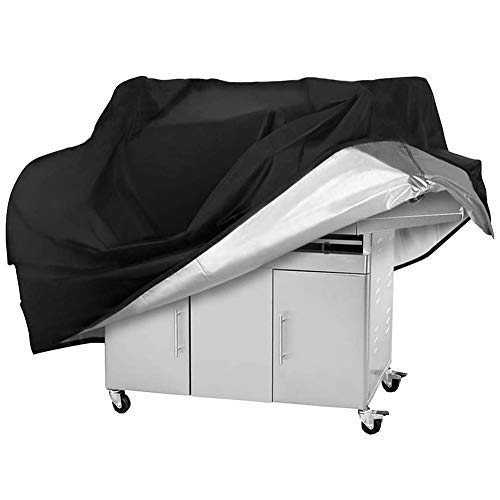 IREGRO Funda para Barbacoa Protector para Barbacoa Anti-Viento/UV/Impermeabilidad Anti-UV Oxford Tela de Lluvia Nieve Polvo para Weber Holland Jenn Air Brinkmann Char Broil (147 * 61 * 122cm)