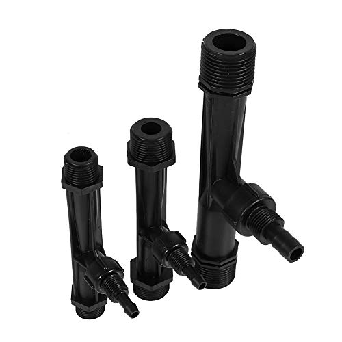 Irrigación Venturi Fertilizante Inyector Tubo Fertilizante Mezclador Inyector Herramienta Agrícola Plástico Negro Jardín Riego de Agua 1/2"3/4” 1 ”Pulgada(G3/4 Inch)