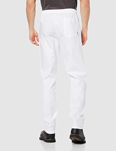 Isacco - Pantalones de trabajo unisex Robinson, color blanco Blanco XS