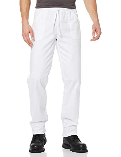 Isacco - Pantalones de trabajo unisex Robinson, color blanco Blanco XS