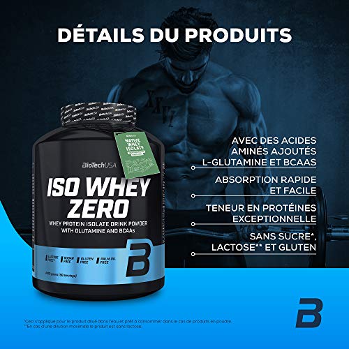 Iso Whey Zero Cookies & Cream 2270 g estaño - Whey Isolate - sin azúcar, sin gluten - BiotechUSA