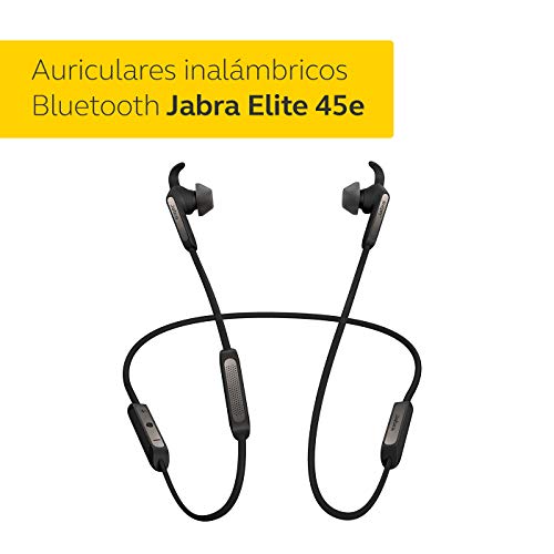 Jabra Elite 45e – Auriculares Bluetooth con Protección Impermeable para Llamadas Inalámbricas y Música, Negro Titanio