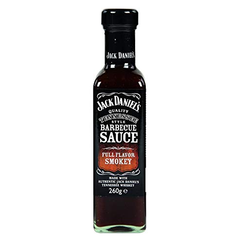 Jack Daniel's - Paquete de prueba BBQ Sauces & BBQ Glaze - 5 botellas en un set (1330g) - Smooth Original, Full Flavor Smokey, Smokey Sweet, Hot Chilli, Tennessee Honey