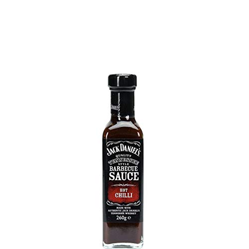 Jack Daniel's - Paquete de prueba BBQ Sauces & BBQ Glaze - 5 botellas en un set (1330g) - Smooth Original, Full Flavor Smokey, Smokey Sweet, Hot Chilli, Tennessee Honey