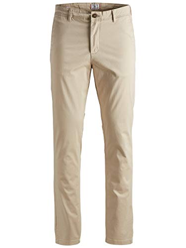 Jack & Jones JJIMARCO JJBOWIE SA White Pepper STS Pantalón, 34W x 32L para Hombre