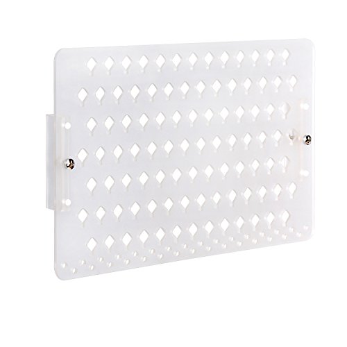 JACKCUBE Design - Soporte de pared para pendientes, organizador de joyas, estante de almacenamiento de acrílico esmerilado con 94 agujeros (39,8 x 23,9 x 2,3 cm) - MK201B