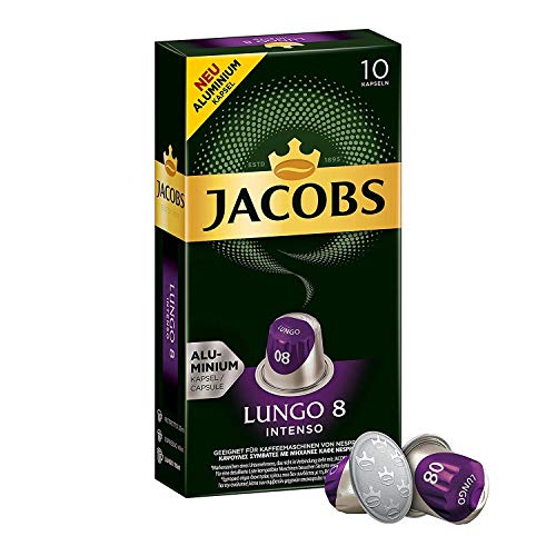 Jacobs Aluminum Nespresso® * - Cápsulas de café compatibles - Paquete de 10 (100 porciones)