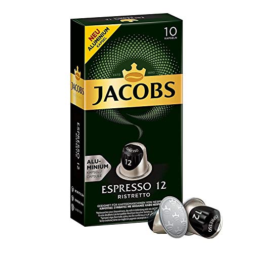Jacobs Aluminum Nespresso® * - Cápsulas de café compatibles - Paquete de 10 (100 porciones)