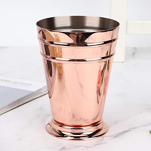 Jadeshay Mojito Cup Copa de Acero Inoxidable para Mojito Mint Julep Bebidas mezcladas Bebidas Home Bar Beber 400ML(Rosa)