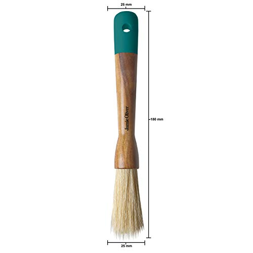 Jamie Oliver JB3560 Brocha de pastelería, Madera, Verde Atlántico