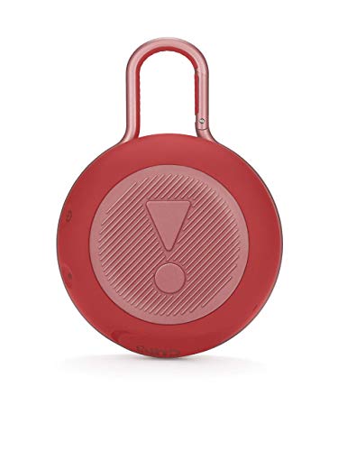 JBL Clip 3 Altavoz inalámbrico portátil con Bluetooth - Parlante resistente al agua (IPX7) - 10h de música continua - Rojo