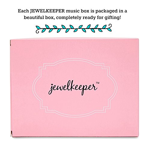 Jewelkeeper - Caja Musical para Joyas para Niñas, con Unicornio Arco Iris y Estrellas de Lentejuelas - Melodía The Unicorn