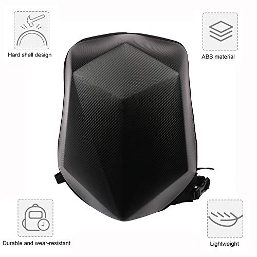 JFG RACING - Mochila de motocicleta con forma de diamante, fibra de carbono, resistente al agua, de gran capacidad, 30 l, mochila de equitación para viajes al aire libre, camping, ciclismo