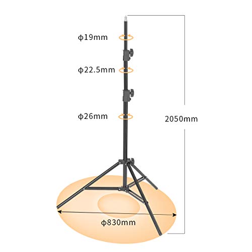 JINBEI SJ-190 - Soporte de luz estroboscópica para Estudio fotográfico (aleación de Aluminio, 200 cm, para iluminación de vídeo, Retrato y fotografía, relfectores, softboxes, Paraguas)