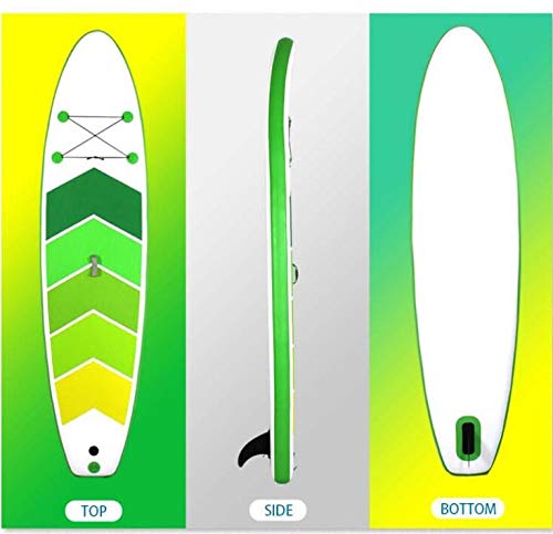 JINNIN Juego de Tablas de Surf hinchables para Adultos Sup Paddle Board, la dureza es comparable a la Tabla de Surf de Tablas rígidas, con Material de PVC, Adecuado para Ejercicio Novato, con 160 kg