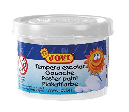 Jovi- 724898 Pack de 5 Botes de témpera Escolar, 35 ml, Multicolor (505) , color/modelo surtido