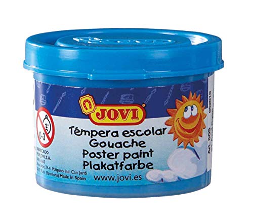 Jovi- 724898 Pack de 5 Botes de témpera Escolar, 35 ml, Multicolor (505) , color/modelo surtido