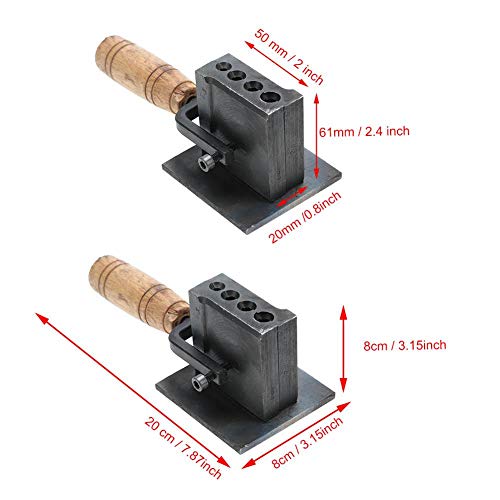 Joyería reversible Molde de lingote Molde de ranura de aceite Herramientas de fabricación de fundición de fusión Herramienta de metal para barra de barra Fundición de plata y oro, 20 * 8 * 8 cm