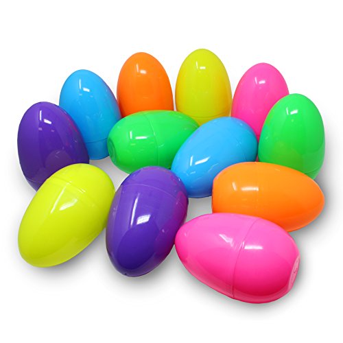 JOYIN 12 Pieces Gigante Huevos de Pascua 18CM, con Mini Regalo de Juguete