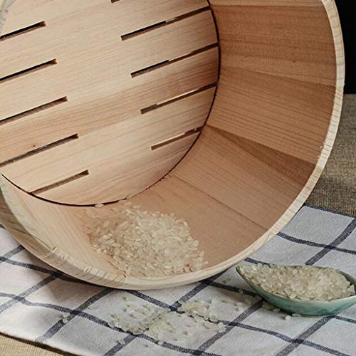 joyMerit Bol De Mezcla De Madera Sushi Oke Hangiri - 21cm