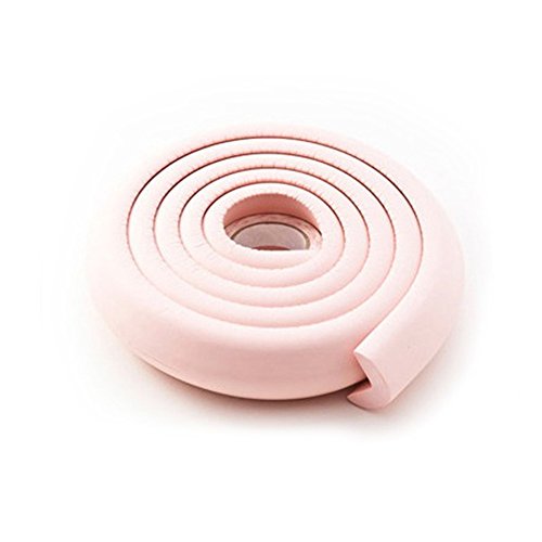 Juego de protectores de bordes y esquinas, protector de bordes afilados de mesa de espuma a prueba de bebés, protectores de esquinas de muebles rosa rosa