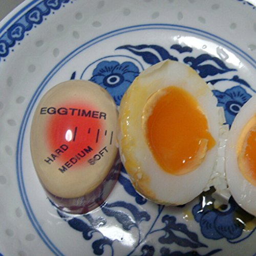 Junecat Cambio de Color de Egg Timer Huevos hervidos por Temperatura ayudante de la Cocina