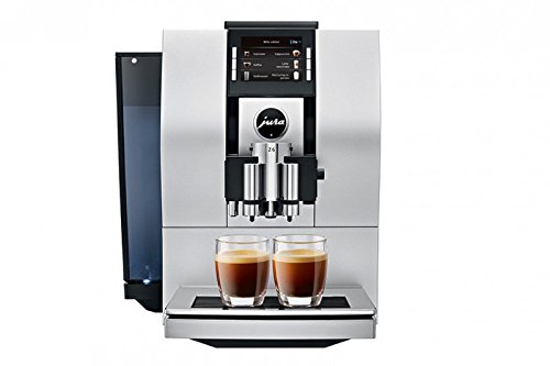 JURA Z6 Aluminium Independiente Totalmente automática - Cafetera (Independiente, Cafetera combinada, 2,4 L, Granos de café, De café molido, Molinillo integrado, Almendra, Negro)