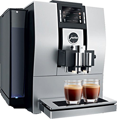 JURA Z6 Aluminium Independiente Totalmente automática - Cafetera (Independiente, Cafetera combinada, 2,4 L, Granos de café, De café molido, Molinillo integrado, Almendra, Negro)