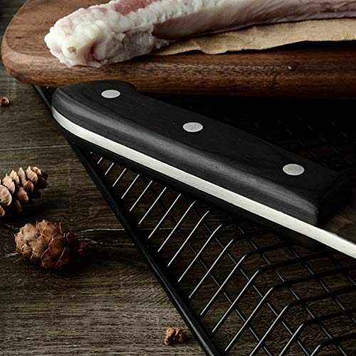 JYKJ Cuchillo Forjado Hecho a Mano del Cocinero del Carnicero Cuchillo de Cocina de Alto Carbono Acero con Revestimiento de China Cleaver Chopper rebanar Nakiri Cubierta Herramienta Gyuto Profesional