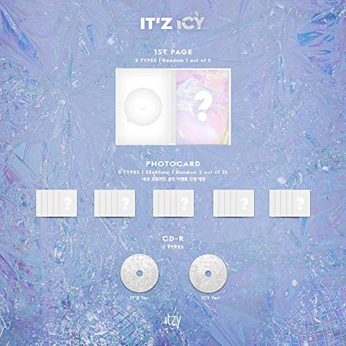 JYP Entertainment ITZY - IT'z Icy 1CD+80p Photobook + 2Photocards+Pre-Order Benefit+Folded Poster+Double Side Extra Photocards Set