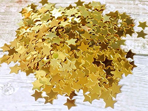 JZK 5000 pcs 1cm plástico especular Estrella Dorado Confeti Mesa Comedor Confeti dispersar Decoraciones Mesa para Boda cumpleaños día San valentín Fiesta Bienvenida bebé gallina Fiesta