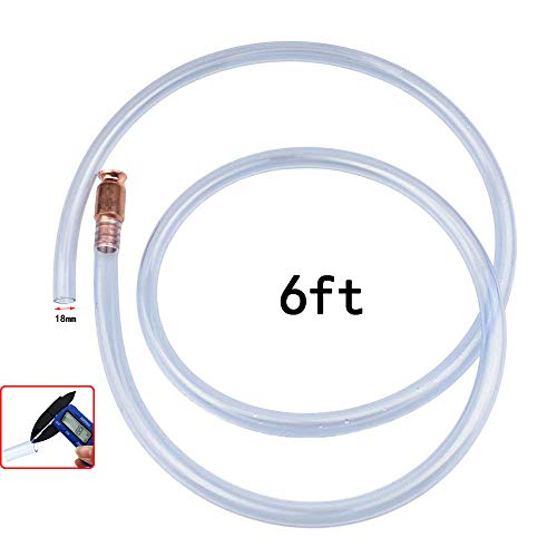 Kalolary Bomba de sifón de autocebado Bomba de Gasolina/Combustible/Agua Sifón Seguridad Autolimpiante antiestático fácil de Limpiar Tubería de succión Manual Tubería de Bombeo automática