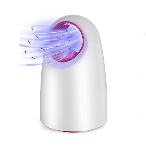 KATELUO Lámpara Antimosquitos,Asesino de Mosquitos, –Mata Insectos con Luz Ultravioleta USB Sin Productos Químicos (Blanco)