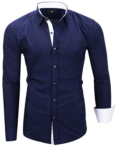 Kayhan Hombre Camisa, TwoFace Navyblue L