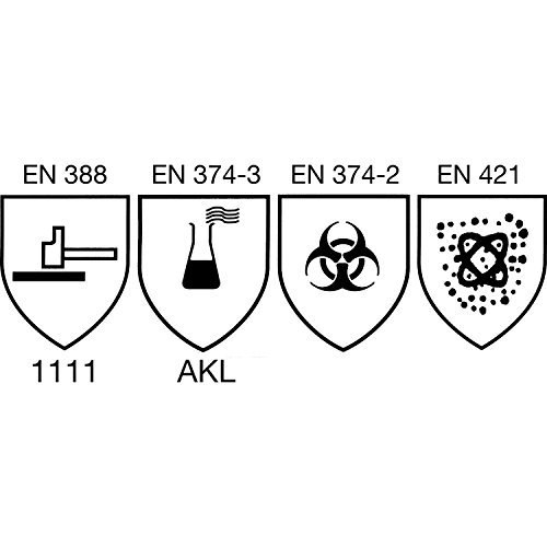 Kcl 722 - Guantes resistentes a químicos categoría camapren iii, tamaño 8,