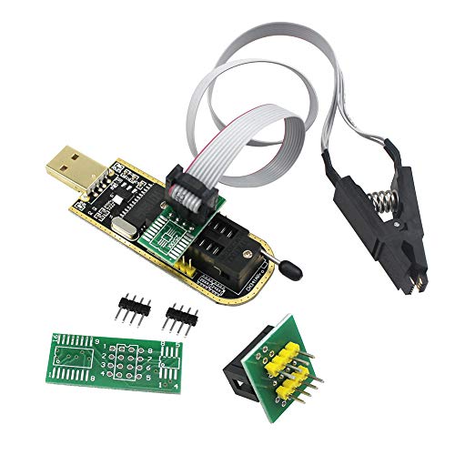 KeeYees SOP8 SOIC8 Clip de Prueba para EEPROM 25CXX / 24CXX + CH341A USB Programador Flash BIOS EEPROM 24 25 Serie