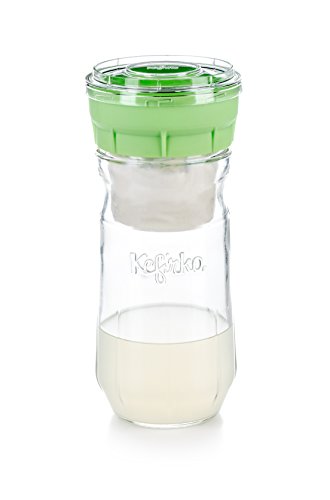 Kefirko Cheese Maker - El set ideal para preparar queso de kéfir en casa (1.4l) (Verde)