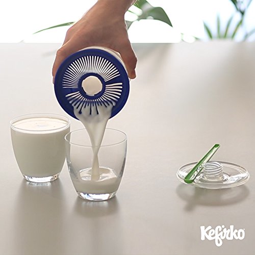 KEFIRKO® | El Set Ideal para Hacer Kéfir de Leche o Kéfir de Agua en Casa | Pack Kefirko + Librito de Recetas | 848ml | BPA Free