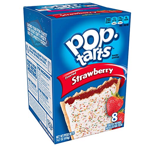 Kelloggs Pop Tarts Relleno de Fresa y Glaseado - 8 Unidades