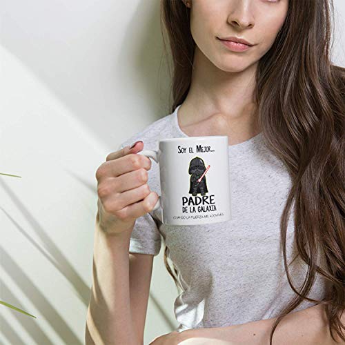 Kembilove Taza de Café para Papá Soy el Mejor Padre de la Galaxia – Taza de Desayuno para Regalar el día del Padre – Tazas de Café para Padres y Abuelos