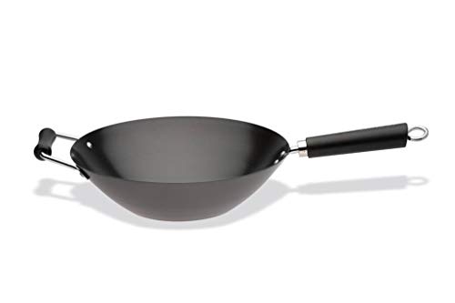 Ken Hom - Miniwok (36 cm, Acero al Carbono, Antiadherente), Color Negro